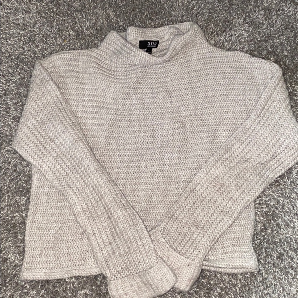 tan sweater
